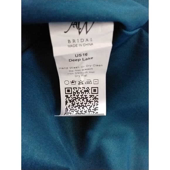 AW BRIDAL 16 2X plus deep lake green Ginevra formal party maxi dress NEW B21 - Picture 8 of 8